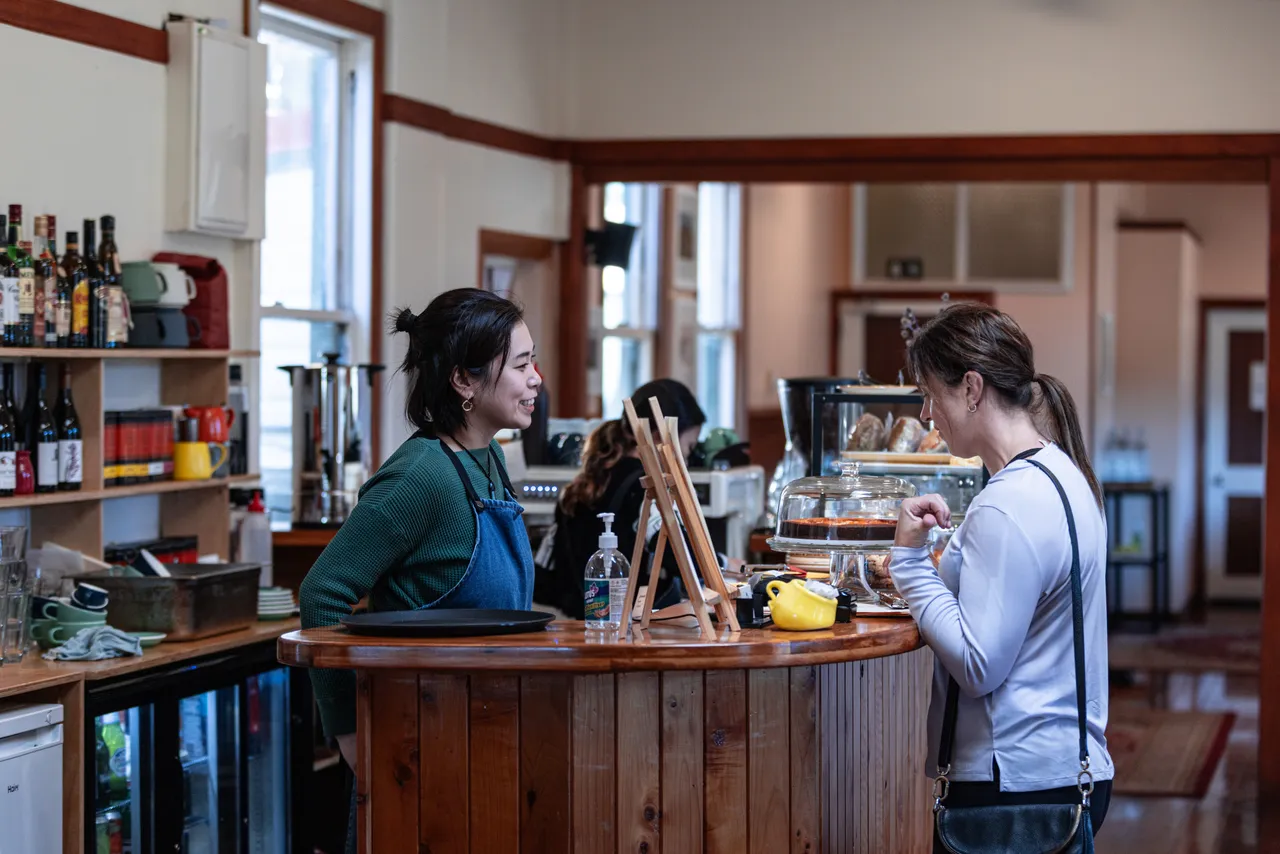 Ordering a Meal at Station Cafe
