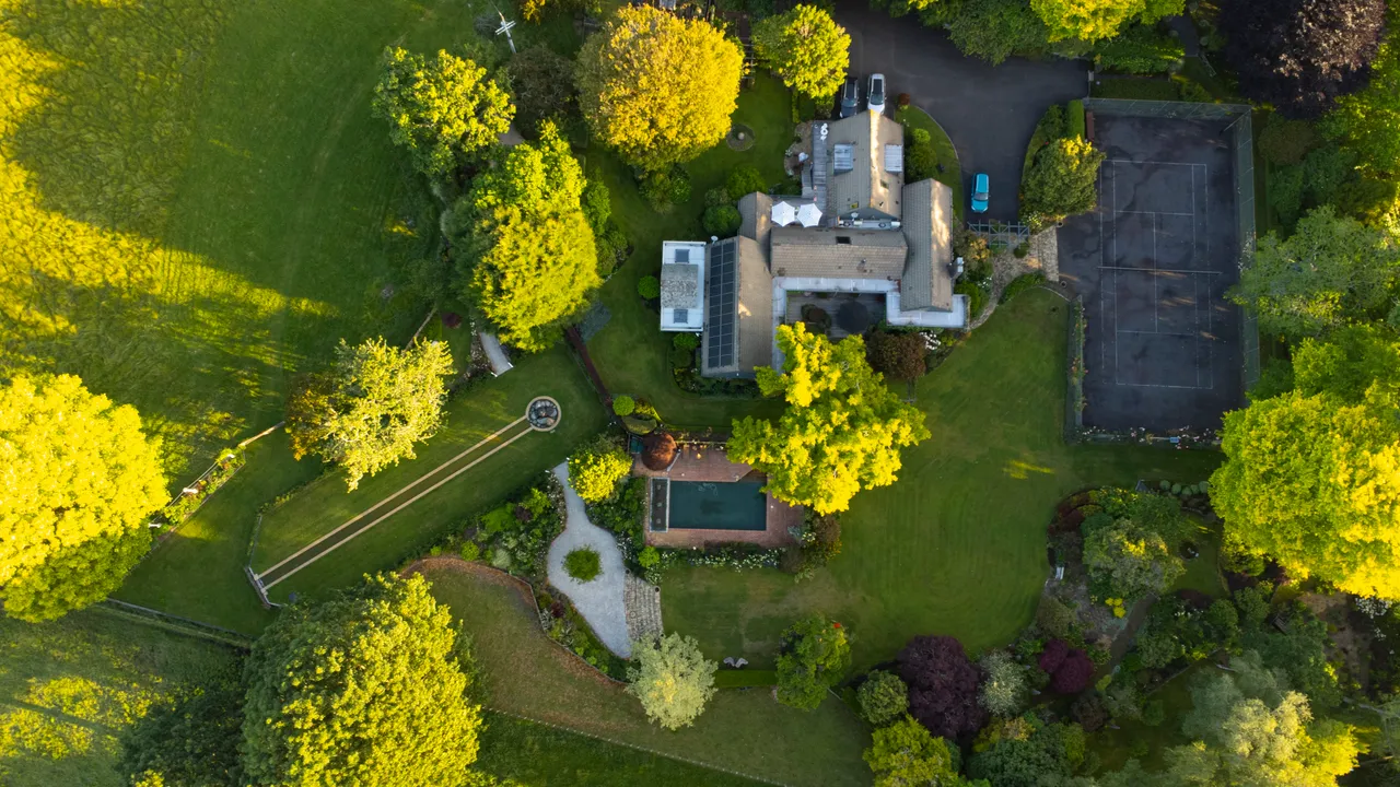 Ariel View of Omaka Lodge 