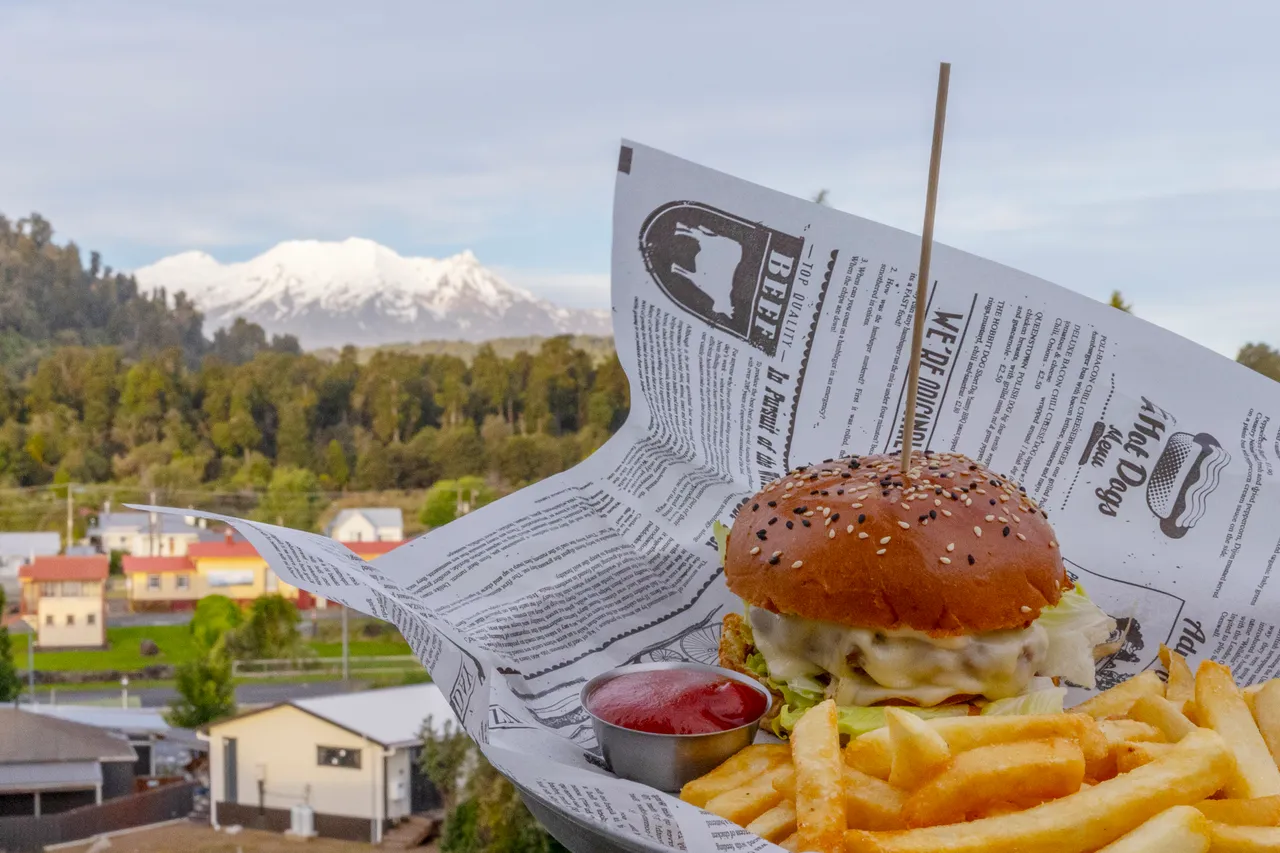 Burger With a View at Kings Ohakune