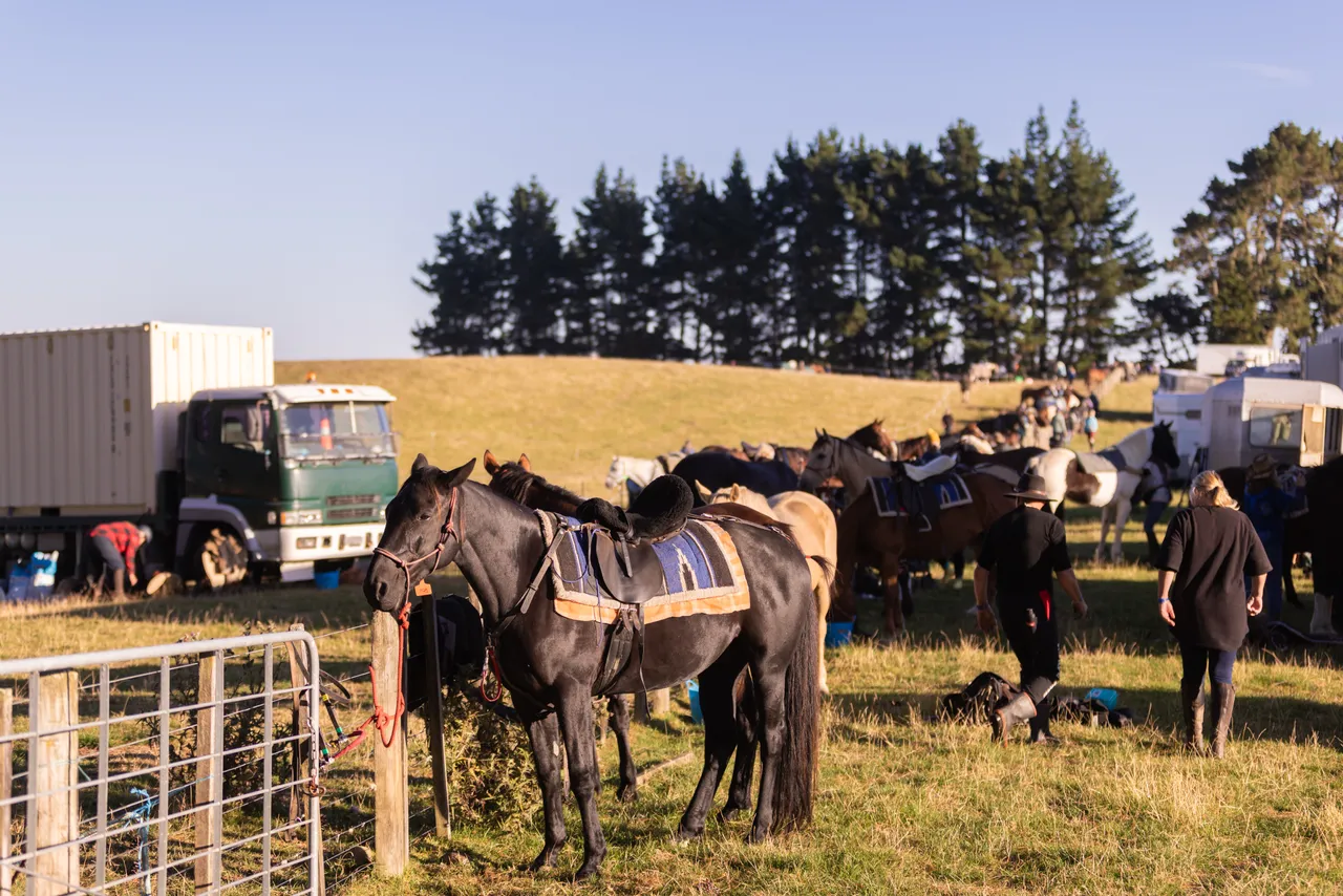 Trek For Life Riders Saddling Up at Blue Duck Station