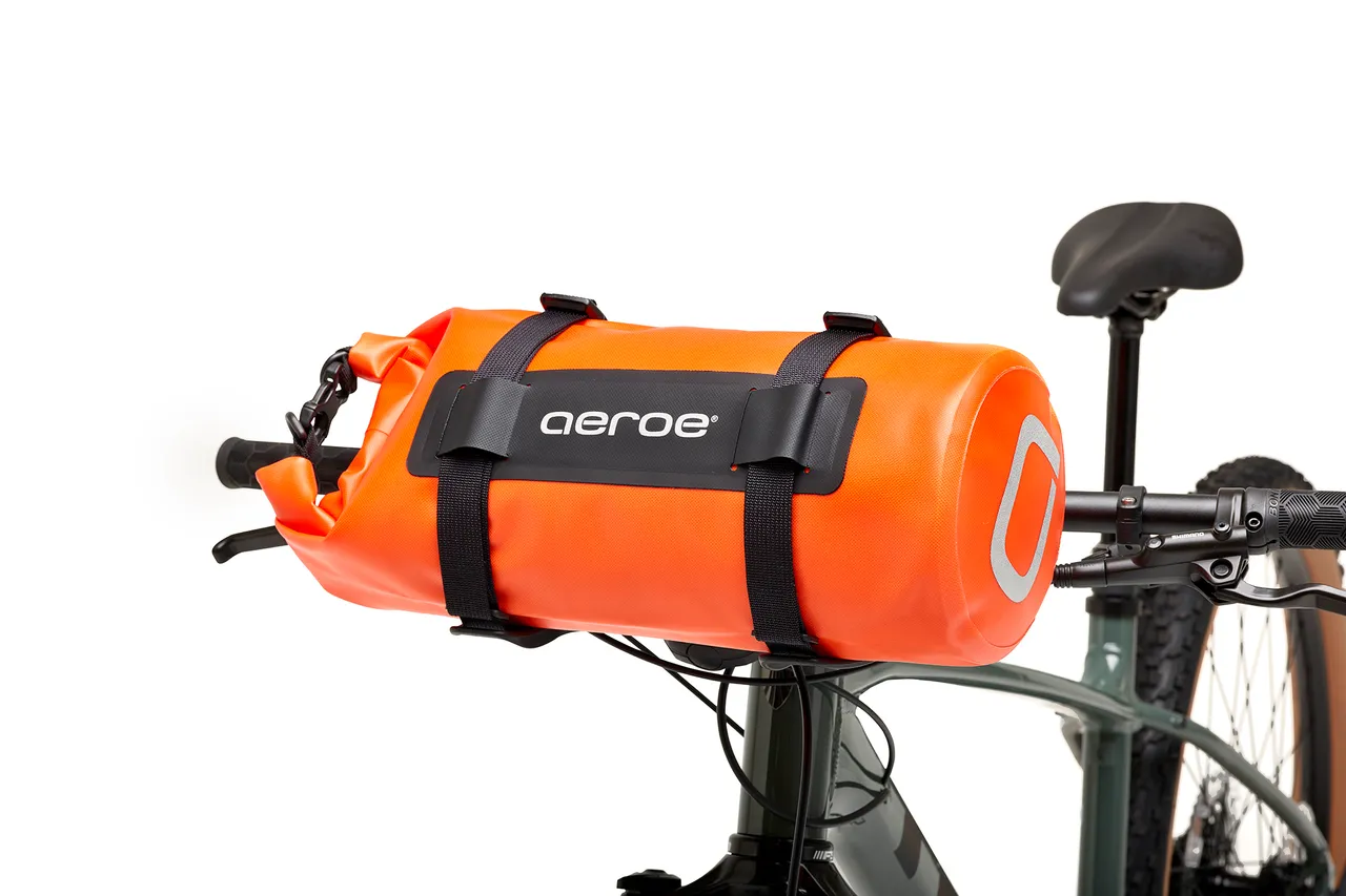Handlebar Straps Cradle Dry Bags Orange Front