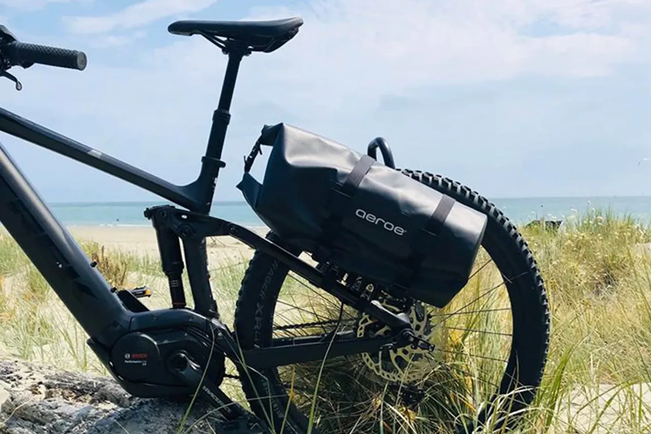 black-dry-bag-on-rear-cradle
