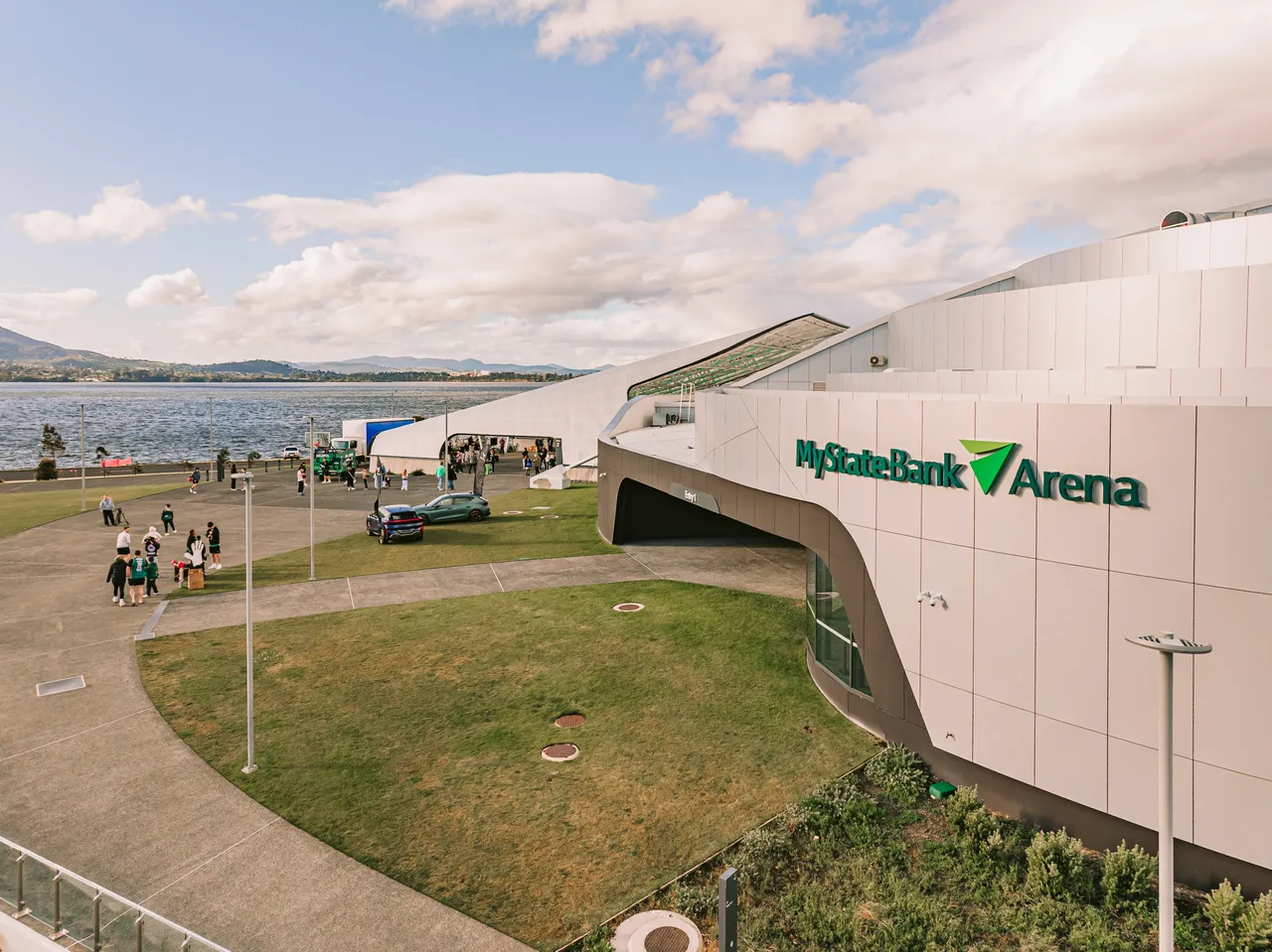 Aerial View of MyState Bank Arena