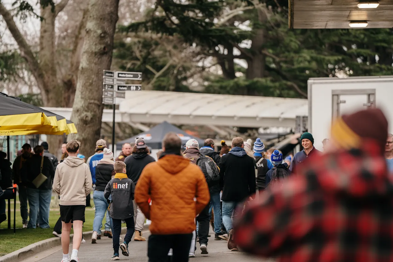 Spectators Entering UTAS Stadium