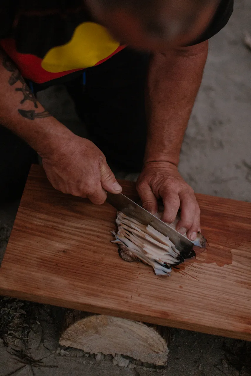 Cooking Abalone on a Campfire