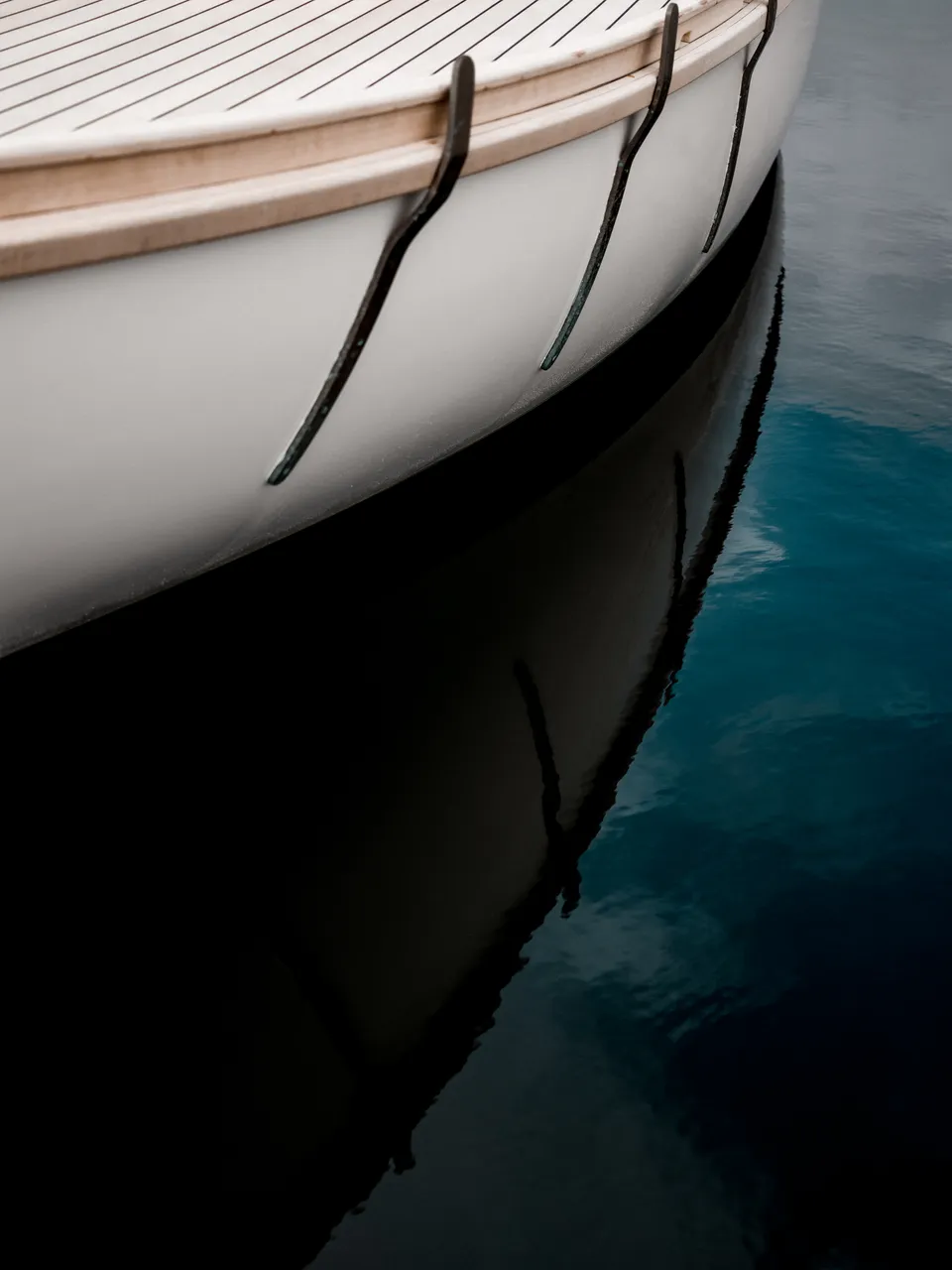 Wooden Boat Reflection