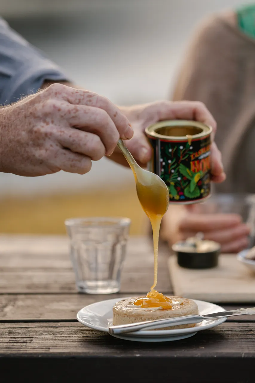 Crumpets with Honey