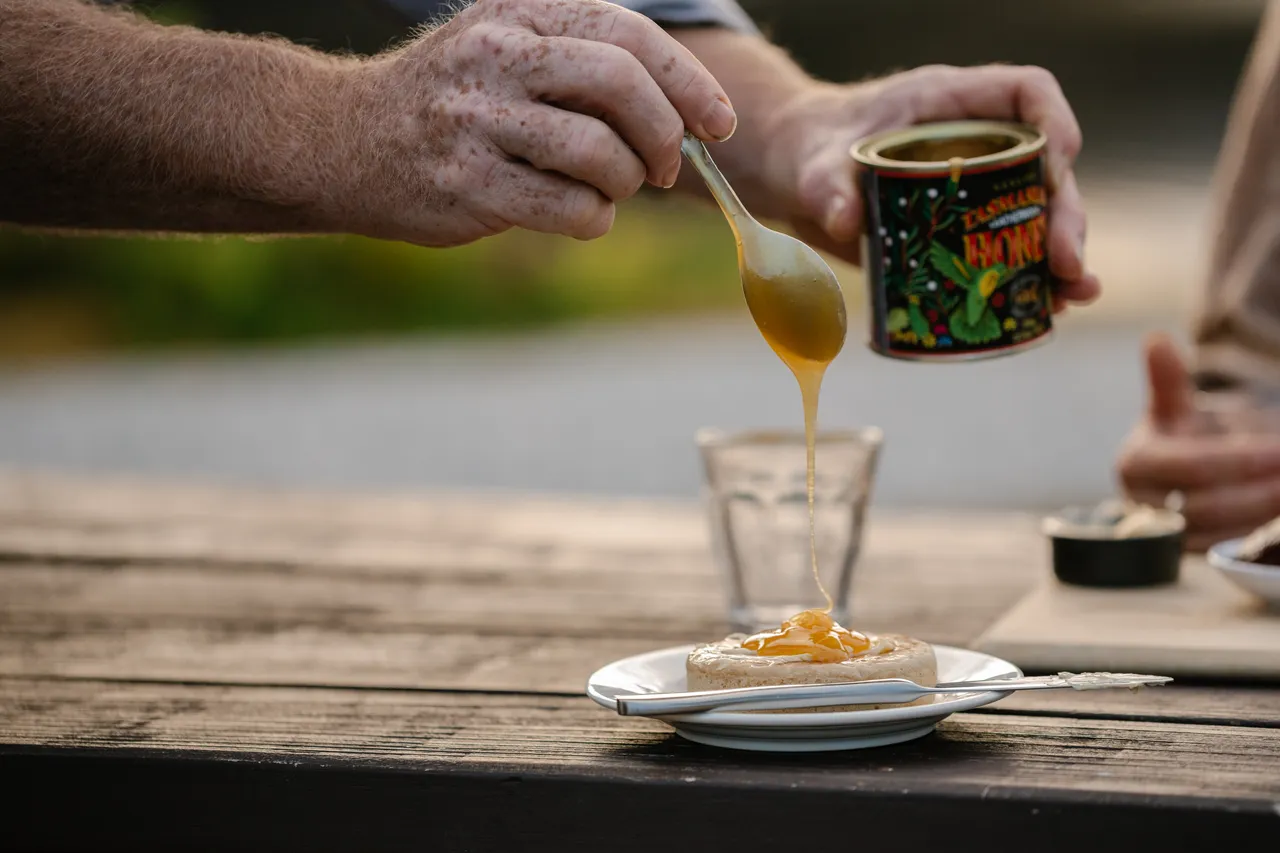 Crumpets with Honey