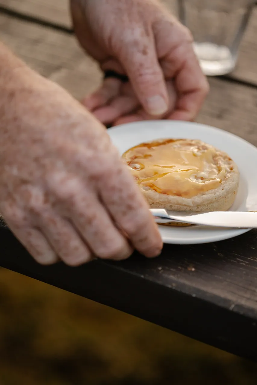 Crumpets with Honey
