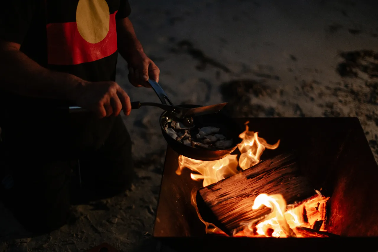 Cooking Abalone on a Campfire