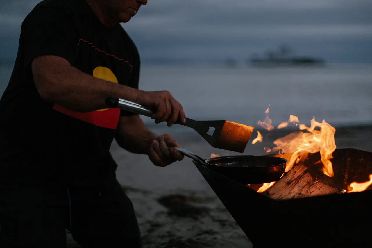 Cooking Abalone on a Campfire