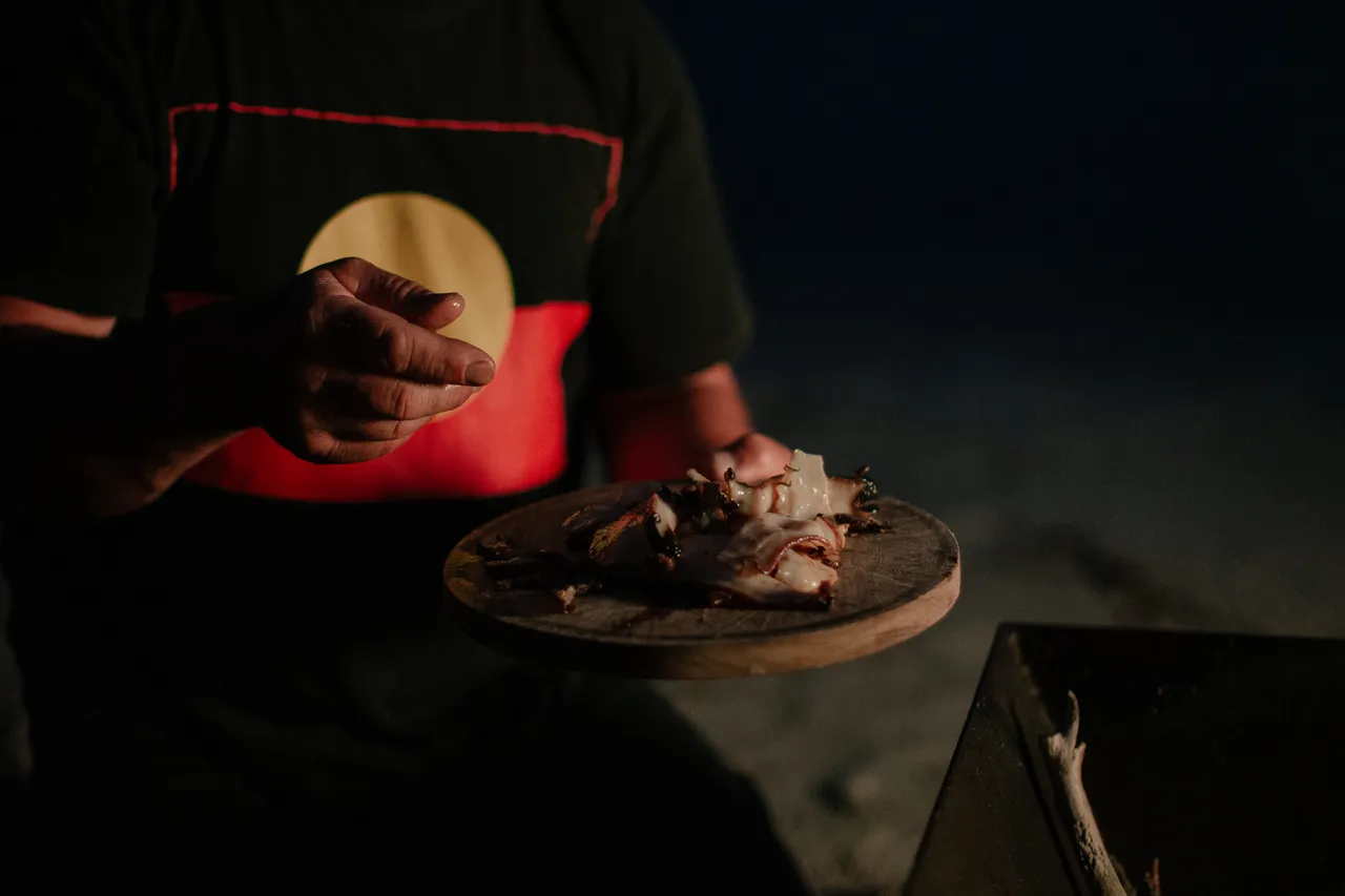 Cooking Abalone on a Campfire
