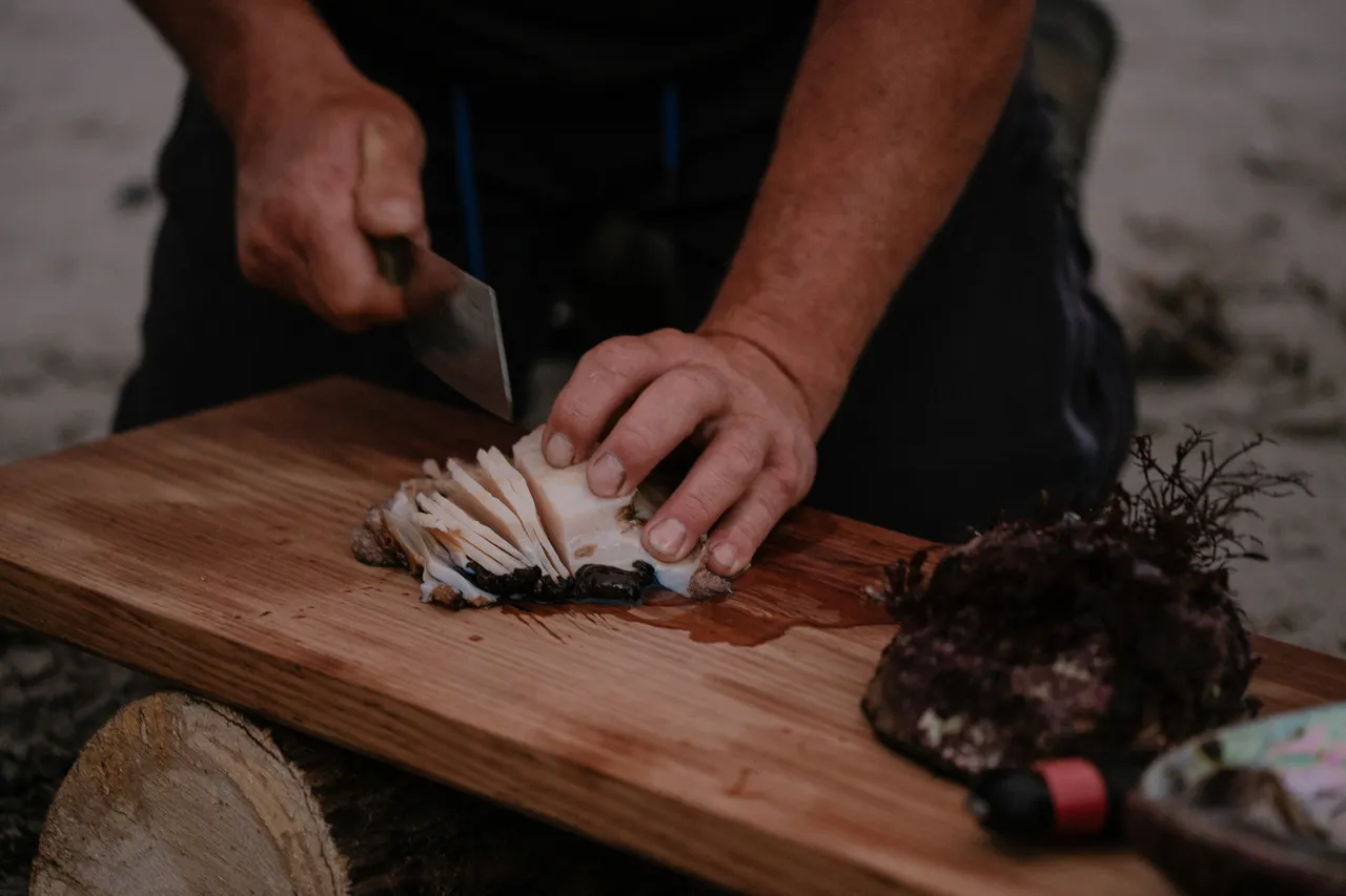 Cooking Abalone on a Campfire