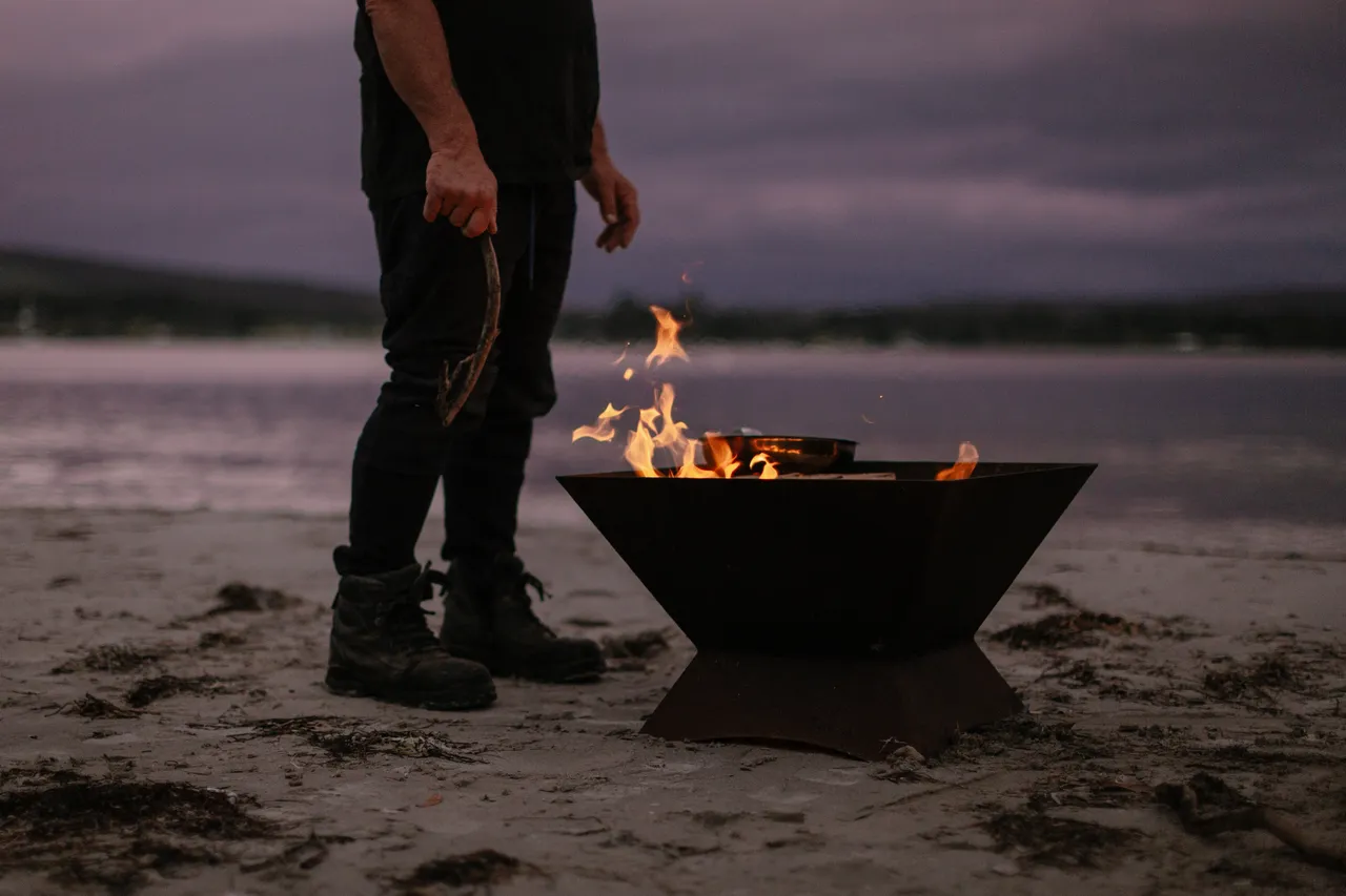 Cooking Abalone on a Campfire