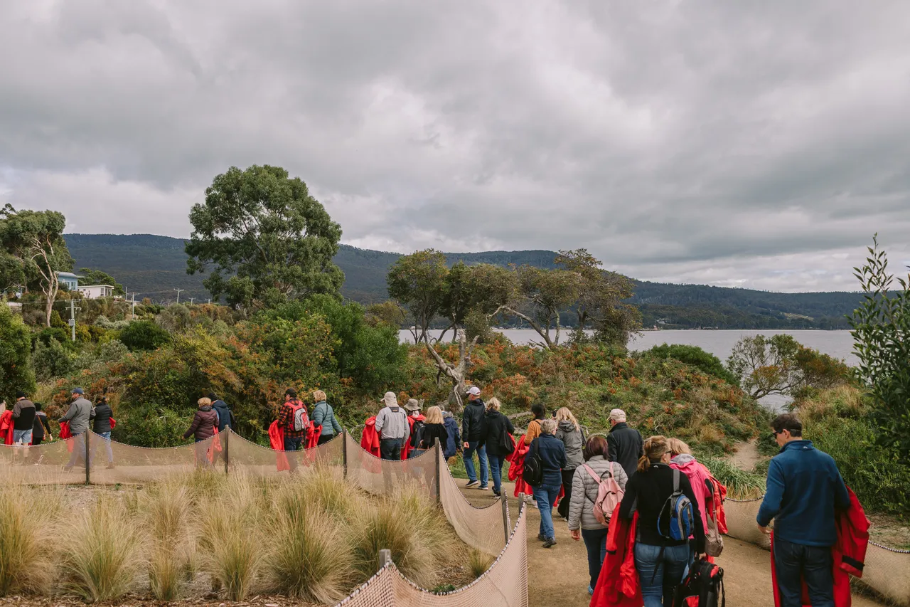 Tour Group Walking