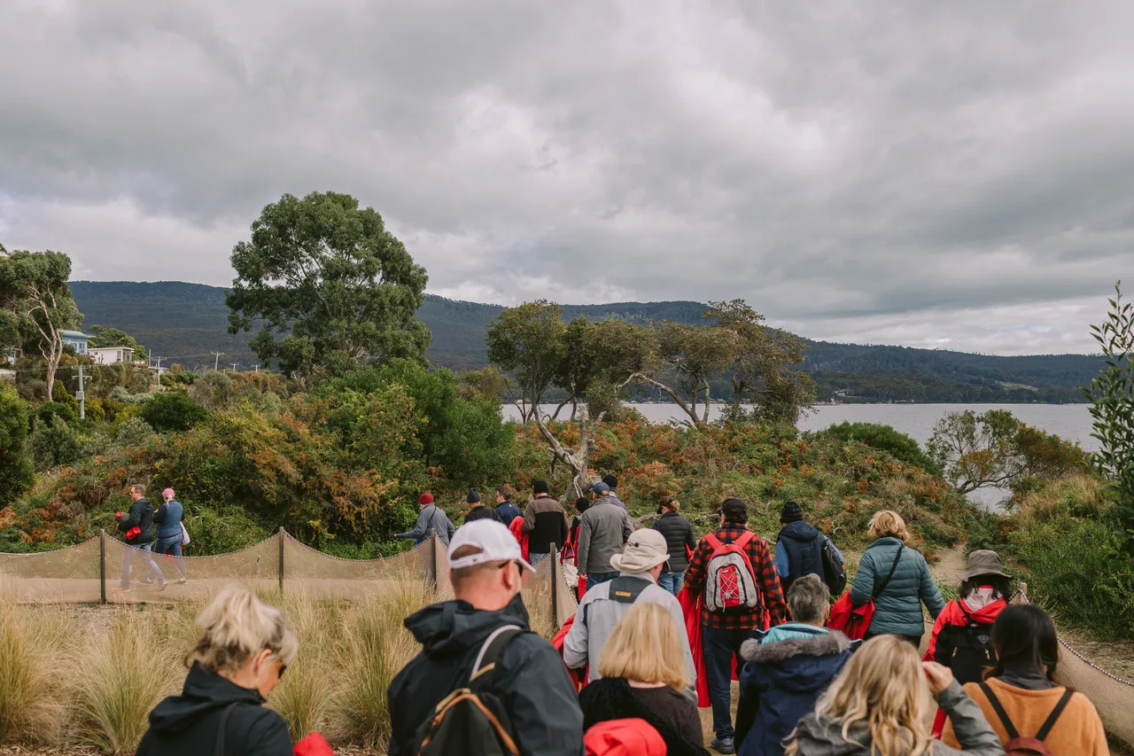 Tour Group Walking