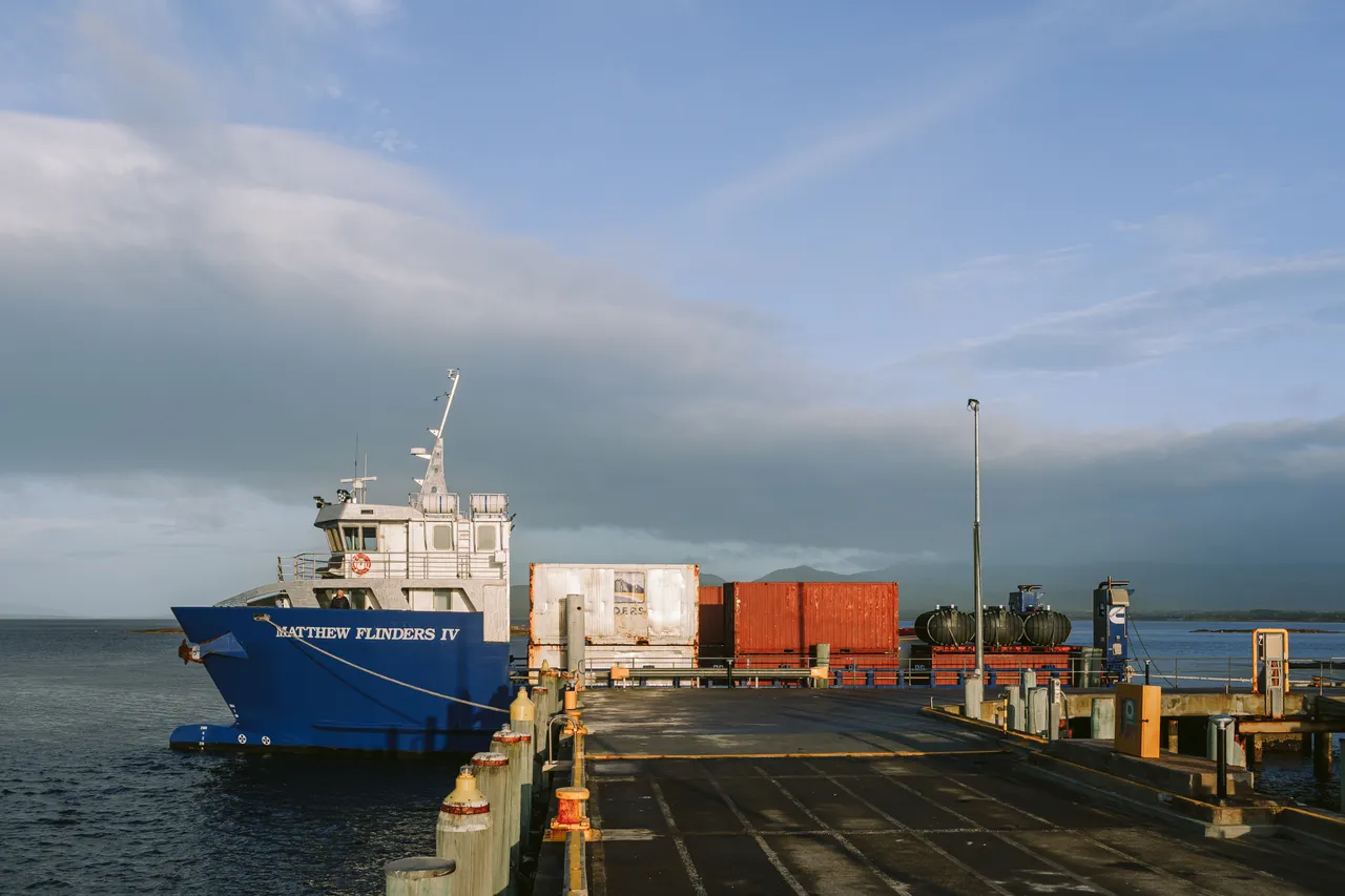 Boat Docked at Lady Barron Port