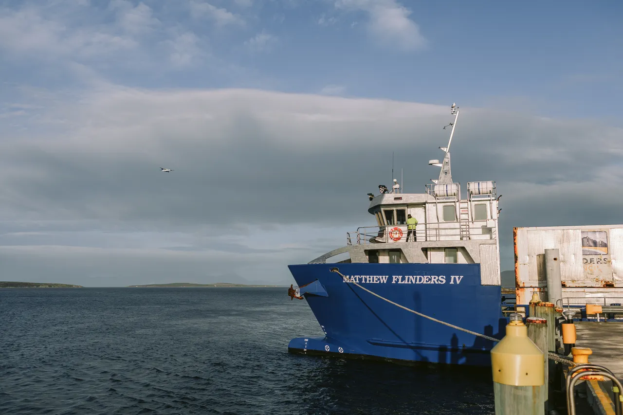 Boat Docked at Lady Barron Port