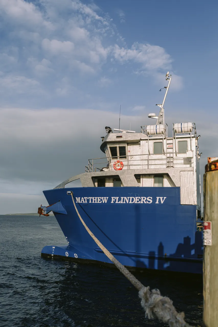 Boat Docked at Lady Barron Port