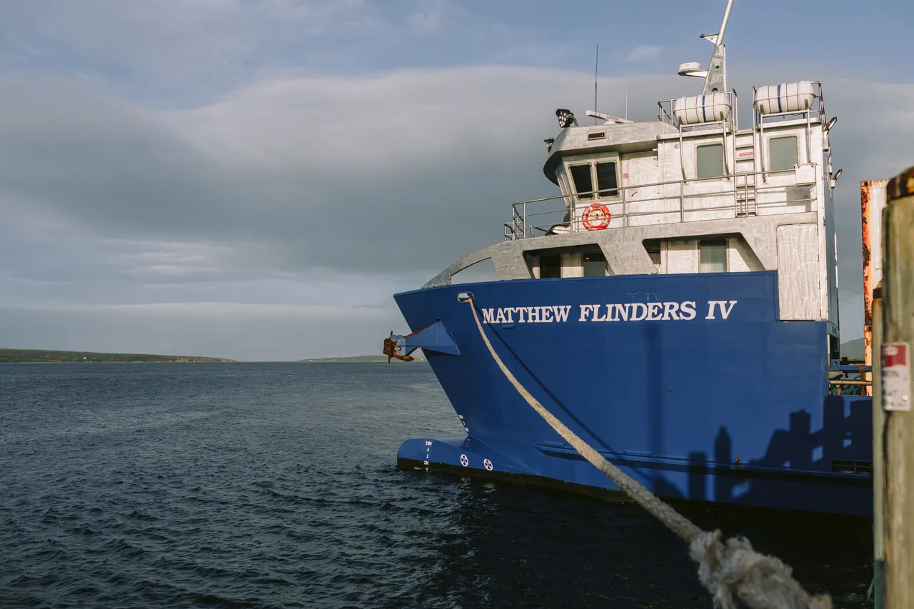 Boat Docked at Lady Barron Port