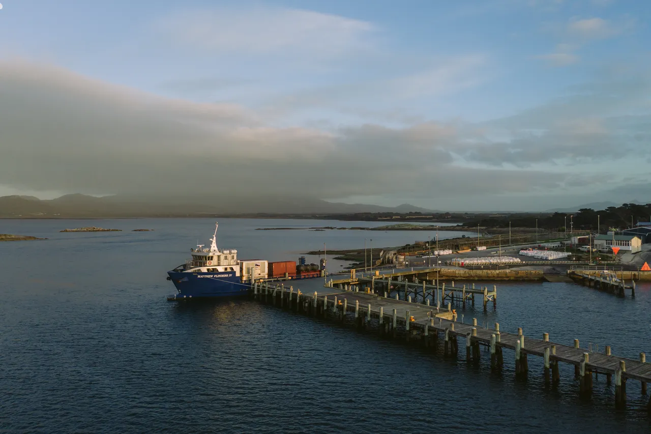 Boat Docked at Lady Barron Port