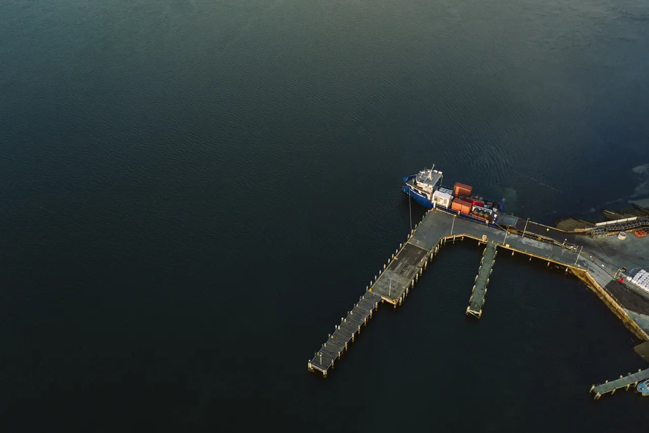 Boat Docked at Lady Barron Port