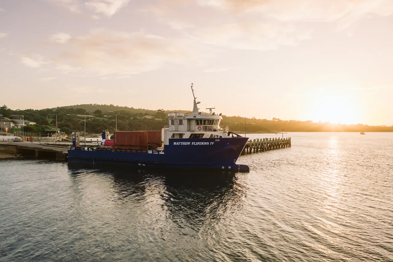 Boat Docked at Lady Barron Port