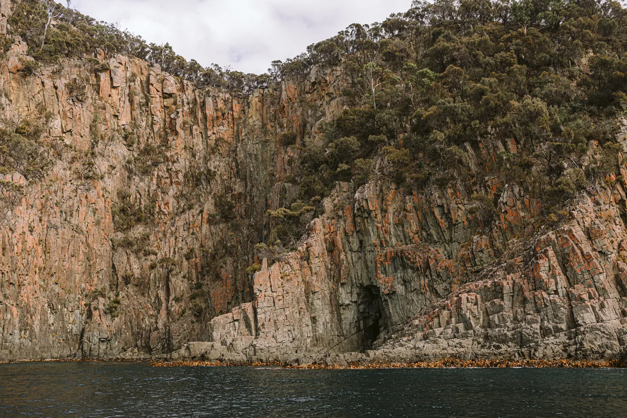 Sea Cliffs off Bruny Island