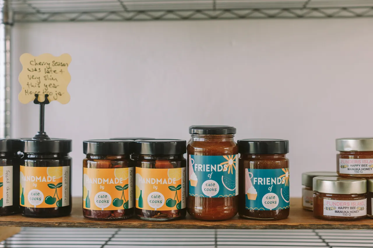 Jars of Assorted Goods For Sale