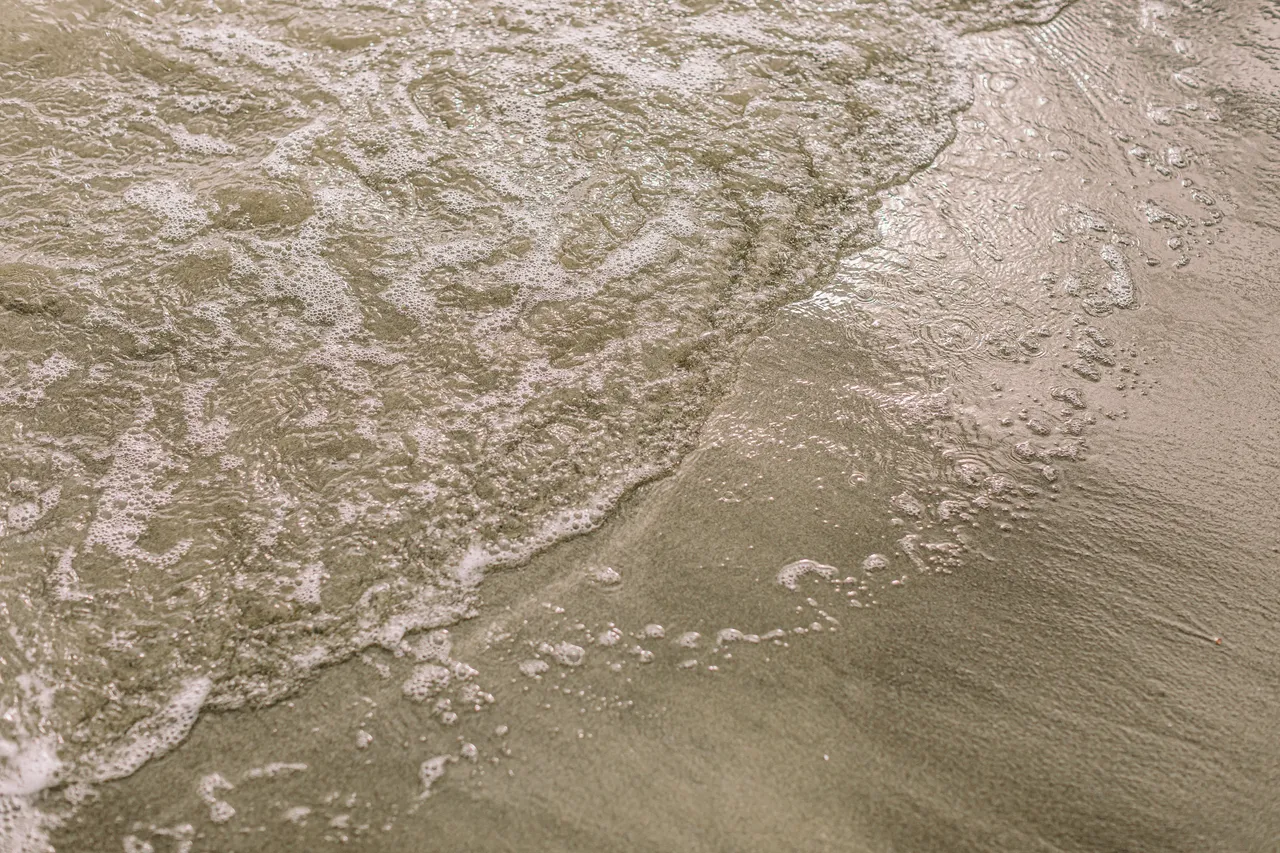 Sea Foam on the Beach