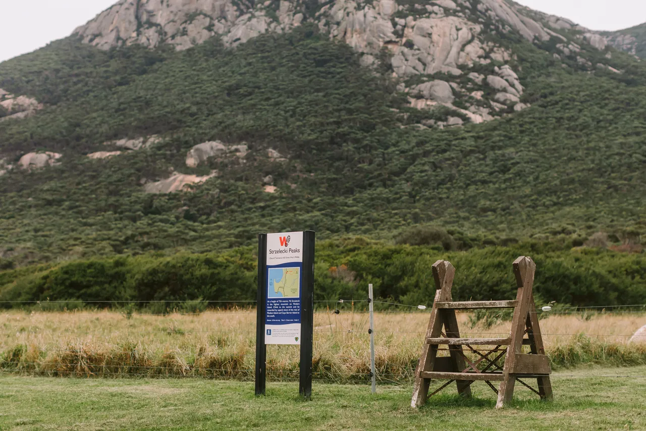 Strzelecki National Park Sign