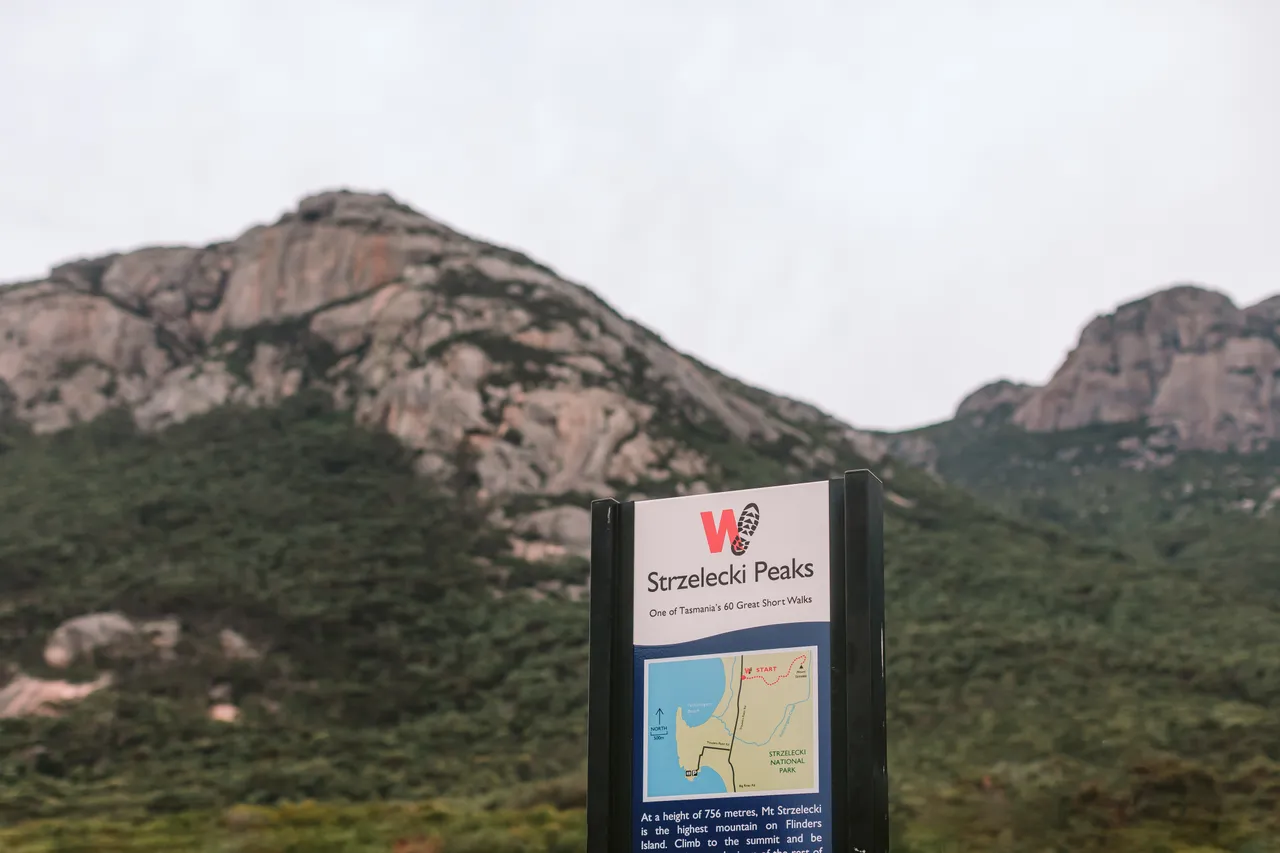 Strzelecki National Park Sign