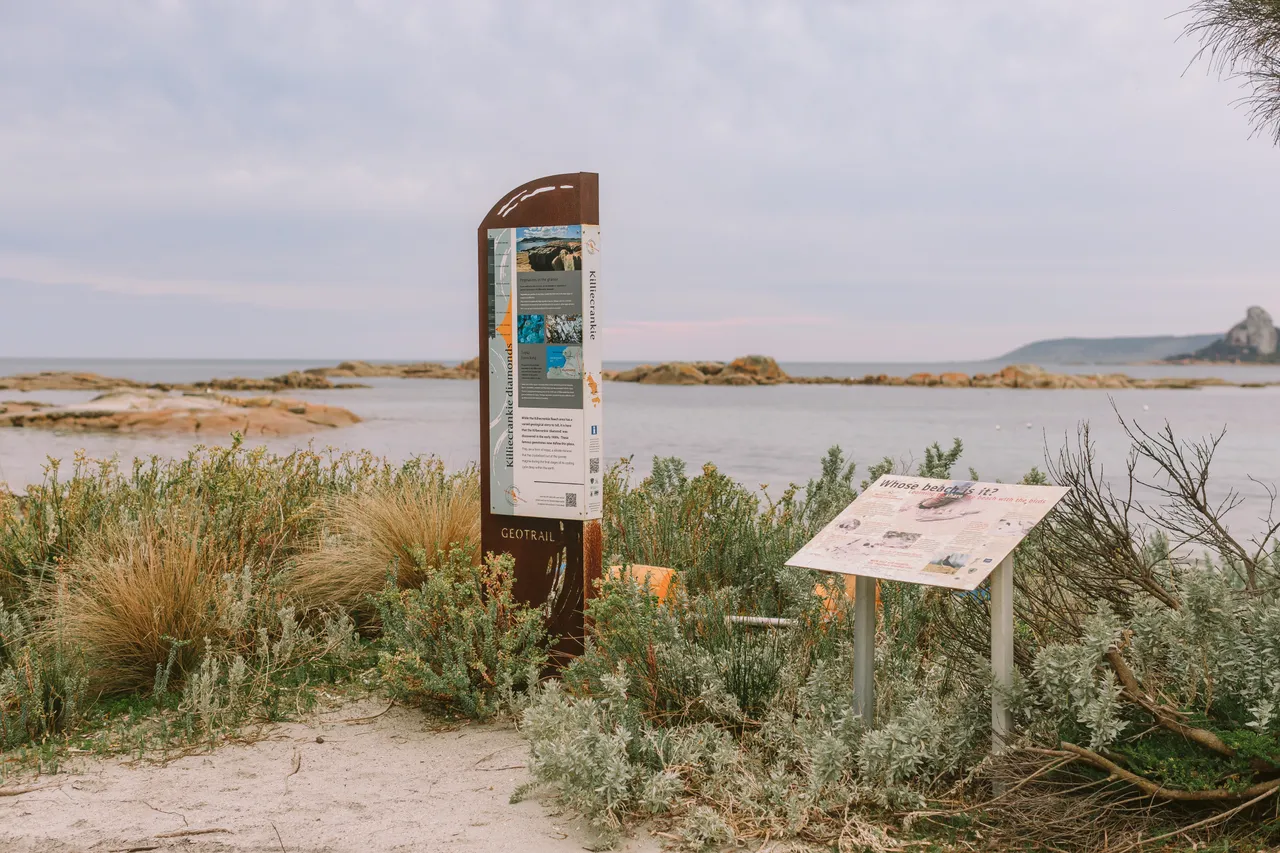 Killiecrankie Beach Signage