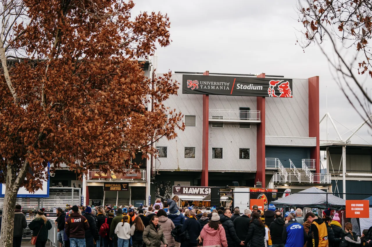 Spectators Entering UTAS Stadium