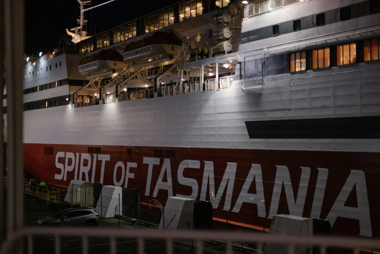 Spirit of Tasmania at Night