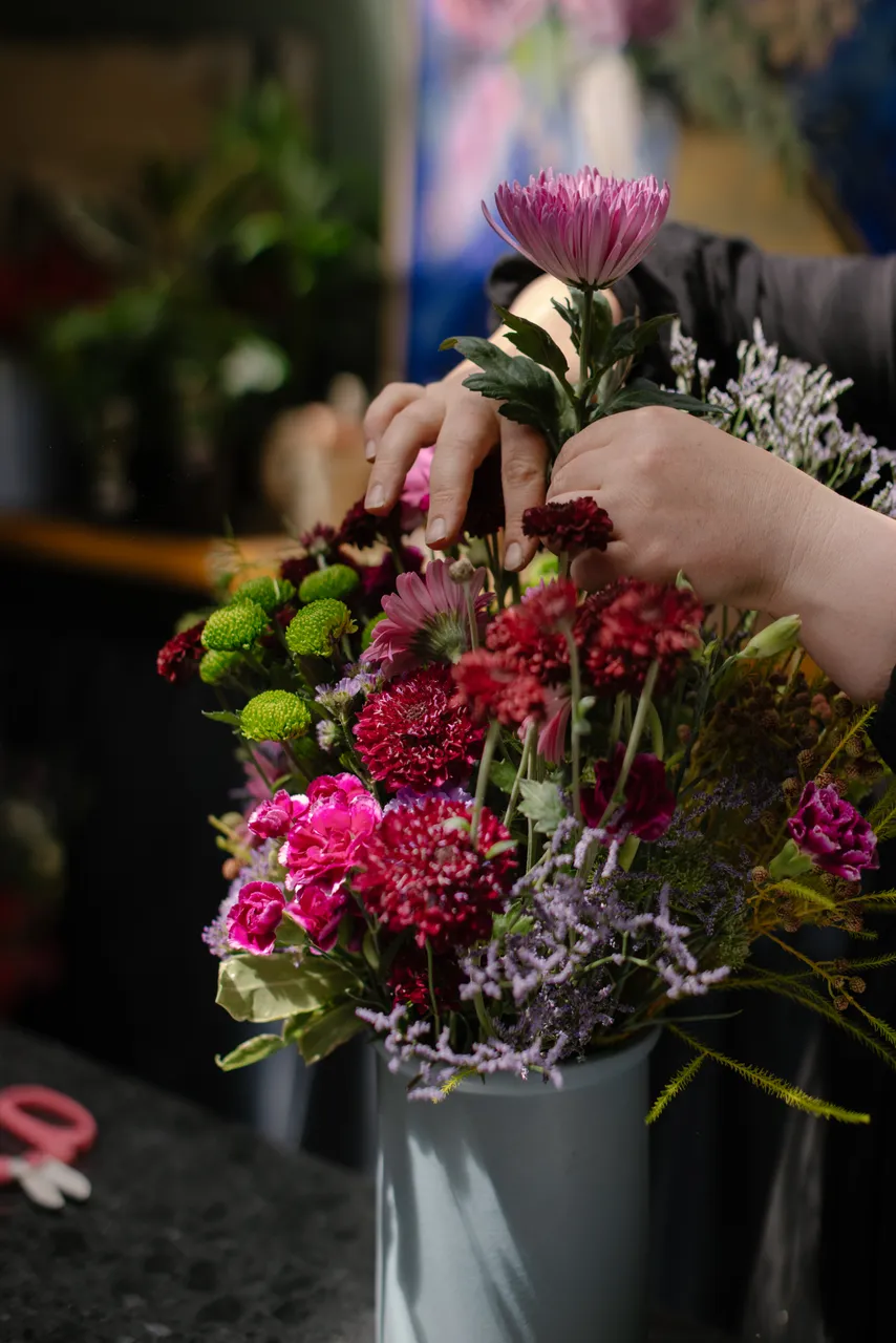 Arranging Flowers