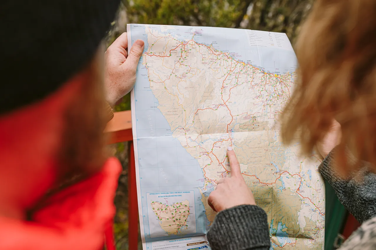 Looking at Tasmanian Map