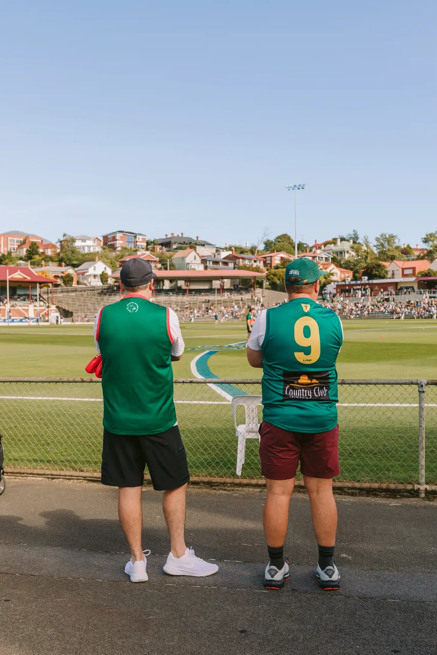 Spectators at Tasmania Devils Game