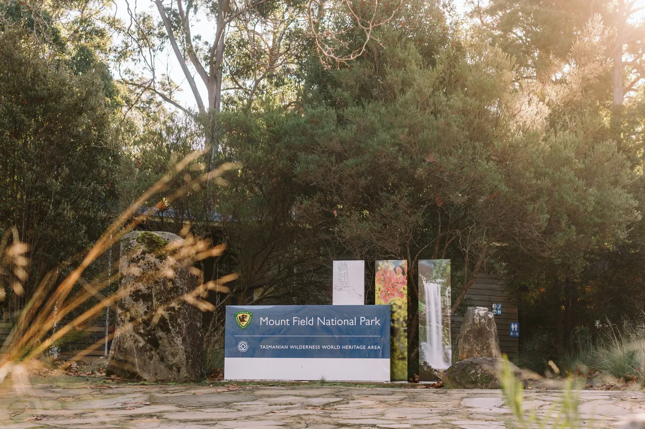 Mt Field National Park Entrance