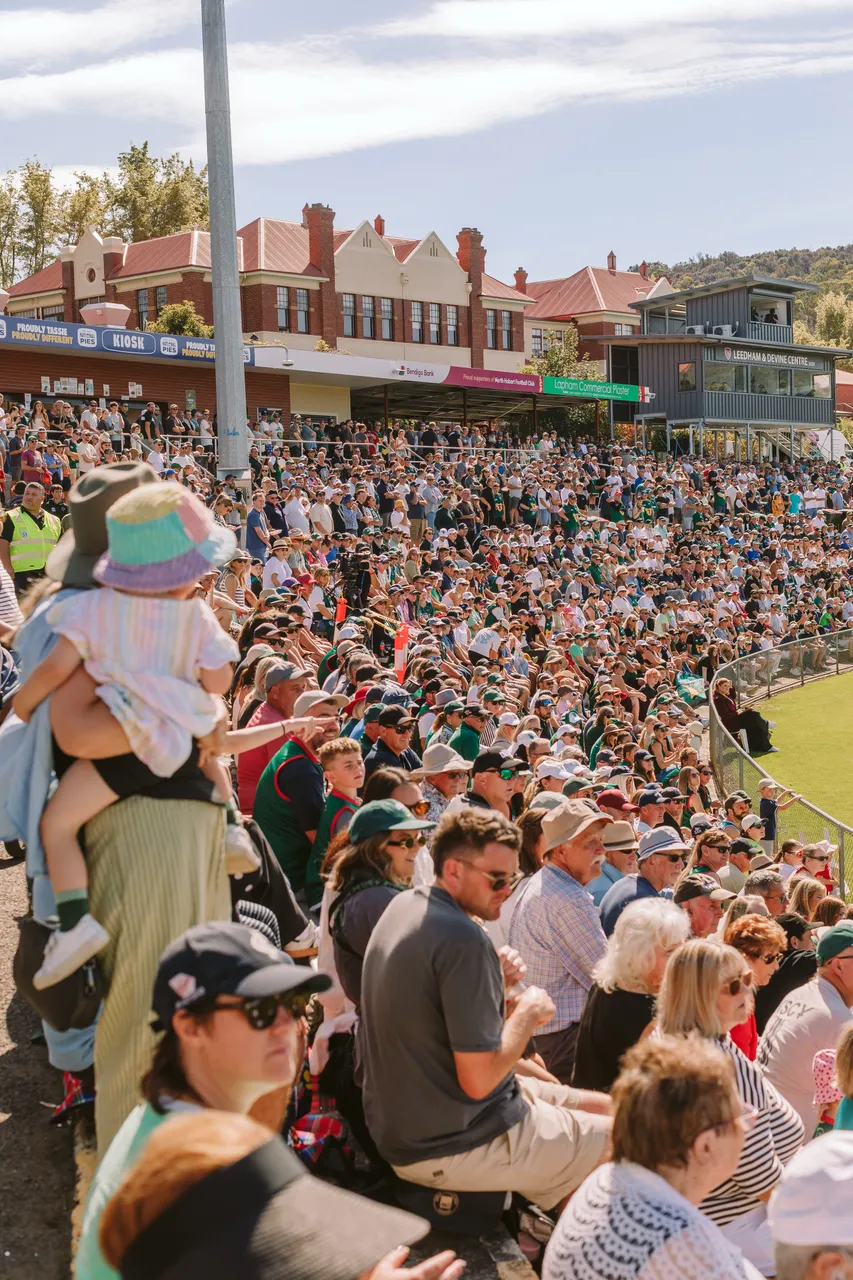 Spectators at Tasmania Devils Game