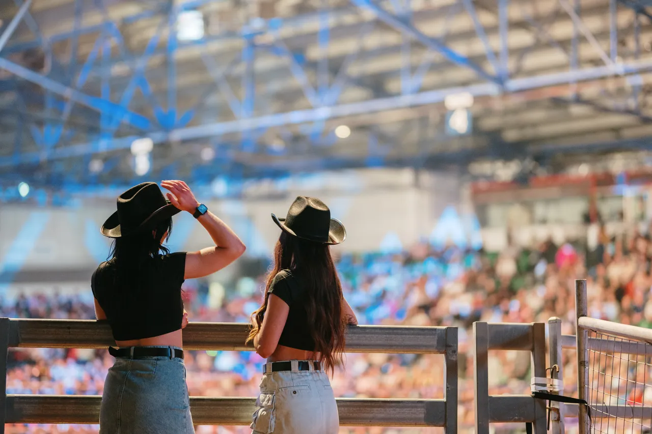 Spectators atthe Island Stampede Rodeo