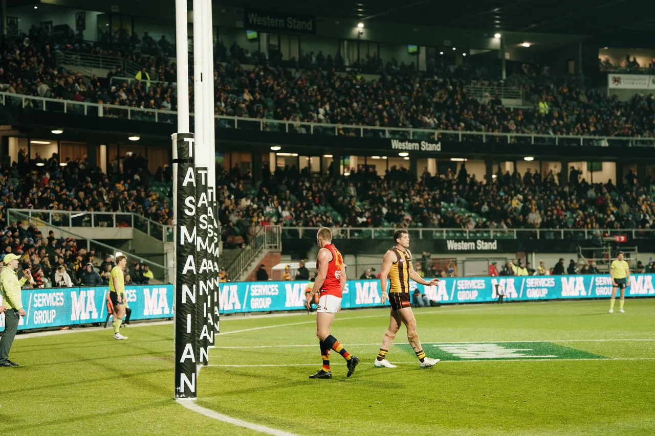 Goal Posts at UTAS Stadium