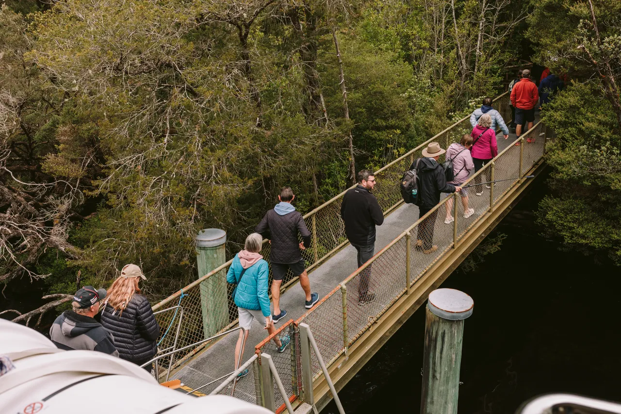 Passengers Entering Heritage Landing