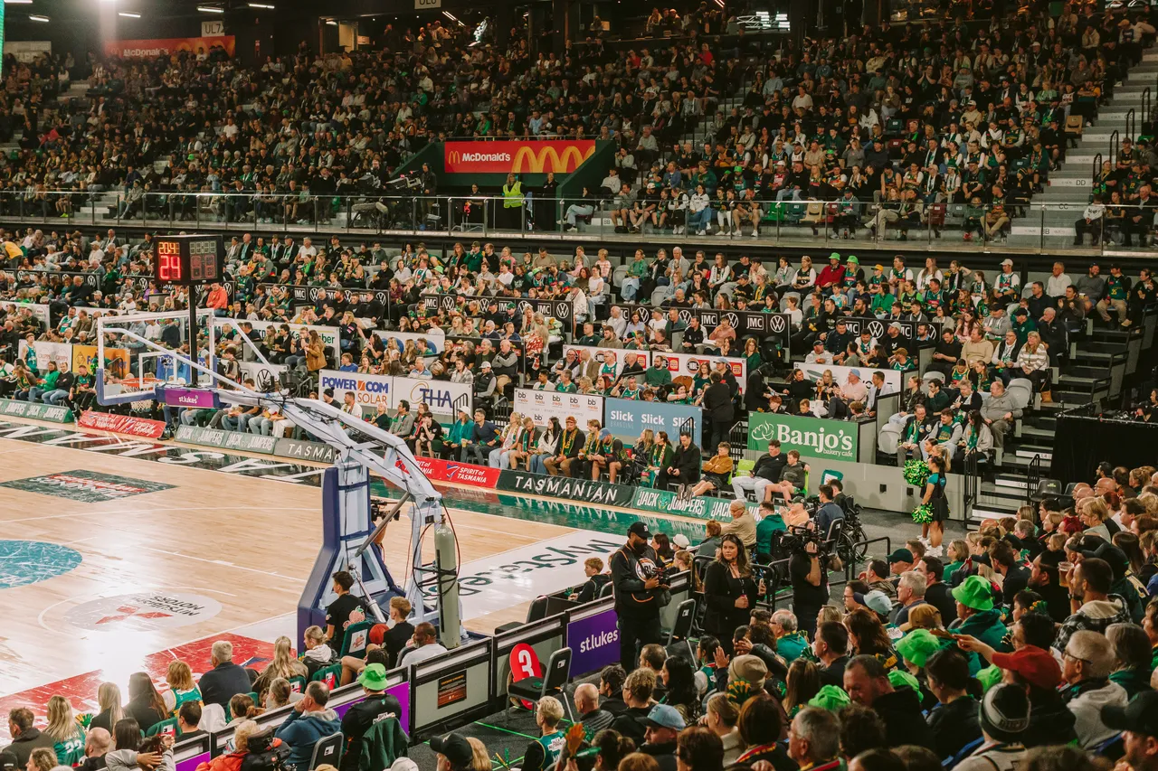 Spectators at MyState Bank Arena