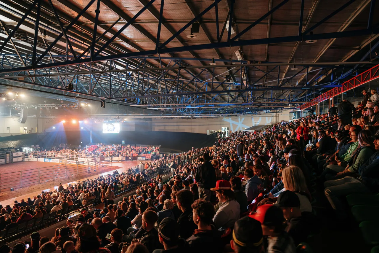Crowd at the Island Stampede Rodeo