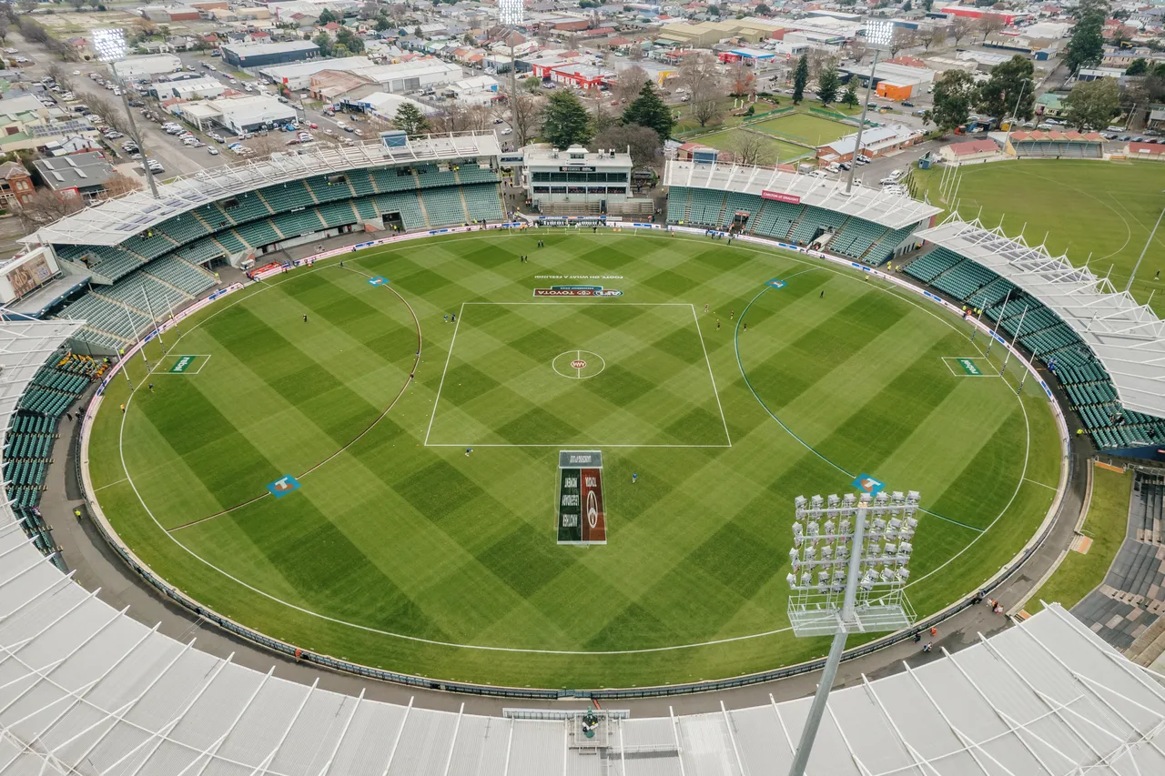 Aerial View of UTAS Stadium