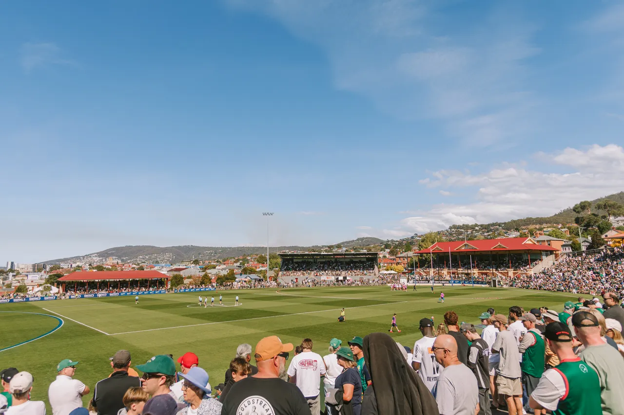 Spectators at Tasmania Devils Game