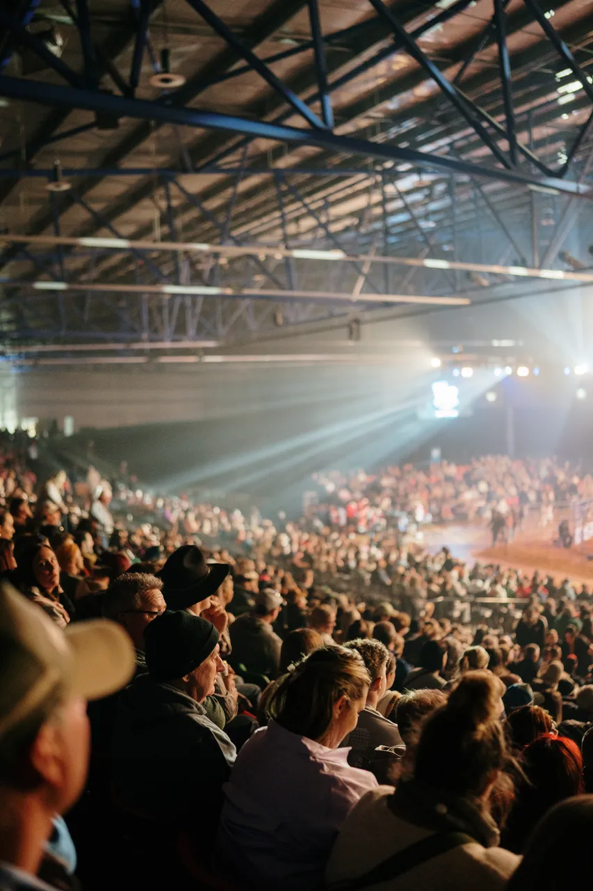 Silverdome Crowd for the Island Stampede Rodeo