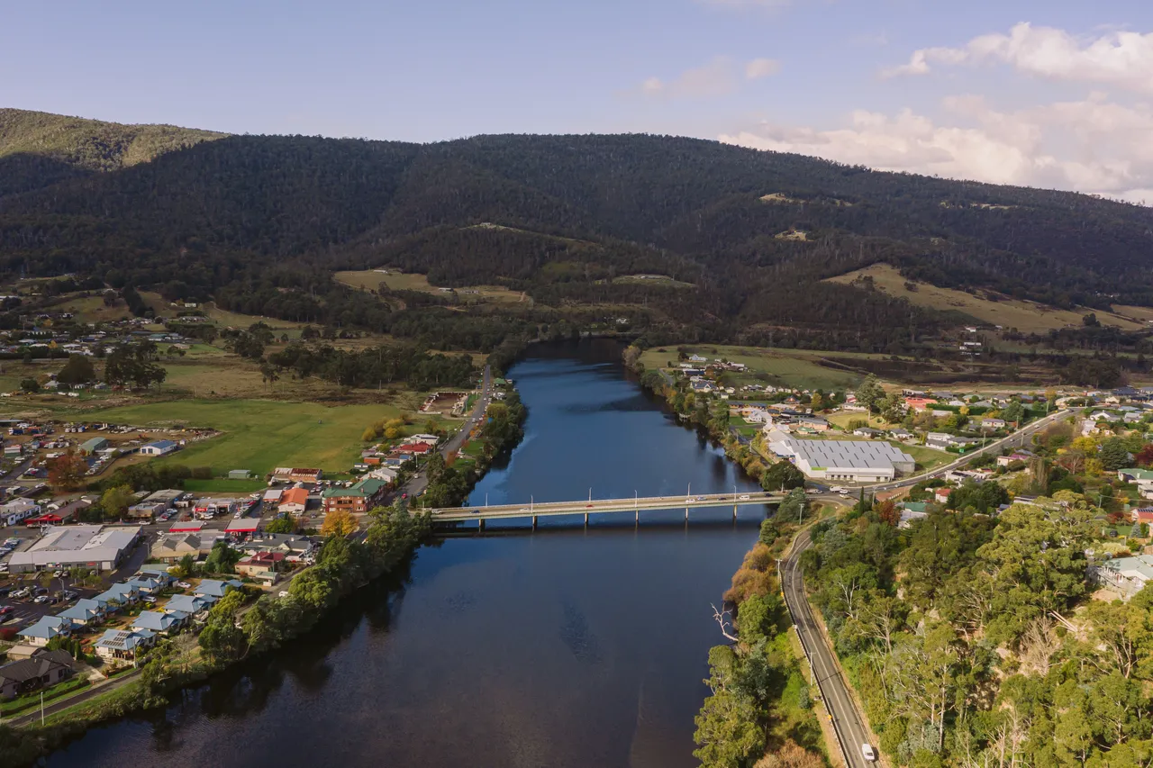 Huonville Aerial View