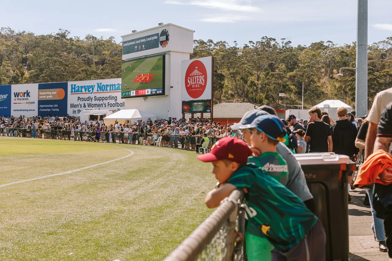Spectators at Tasmania Devils Game